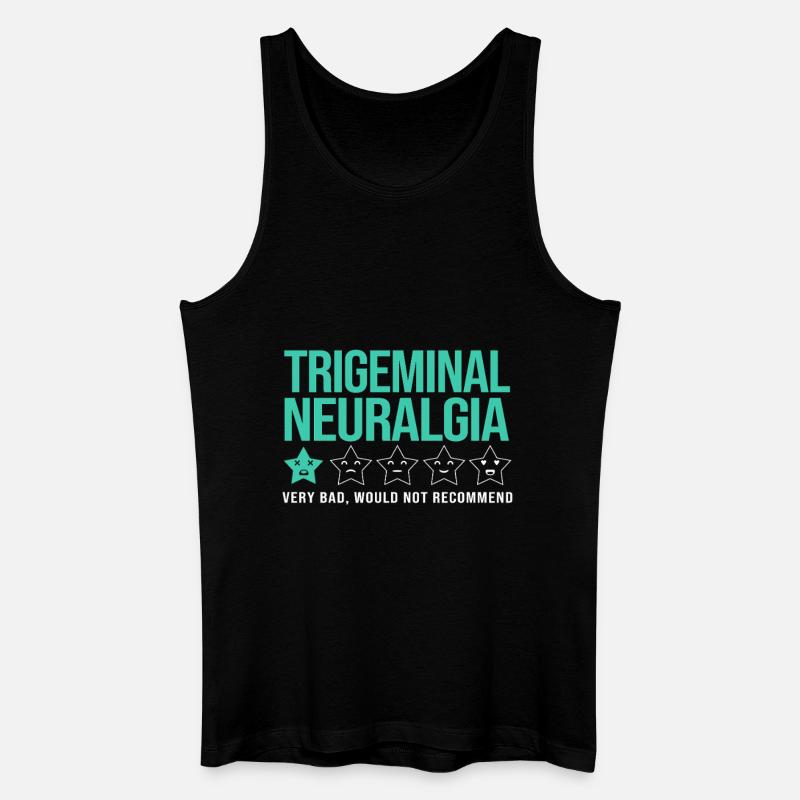 Trigeminusneuralgie - Männer Bio Tank Top - Schwarz