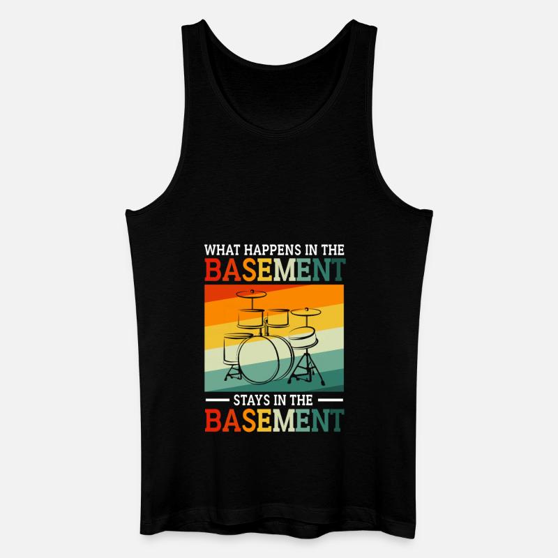 Drummer Drum Drumsticks - Men’s Organic Tank Top - black