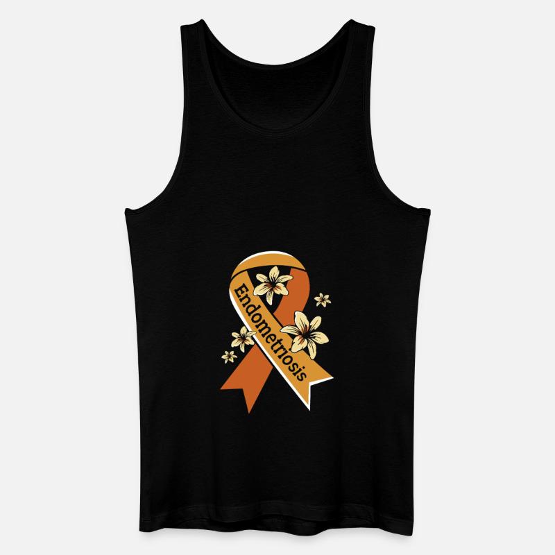 Endometriose Endo - Männer Bio Tank Top - Schwarz