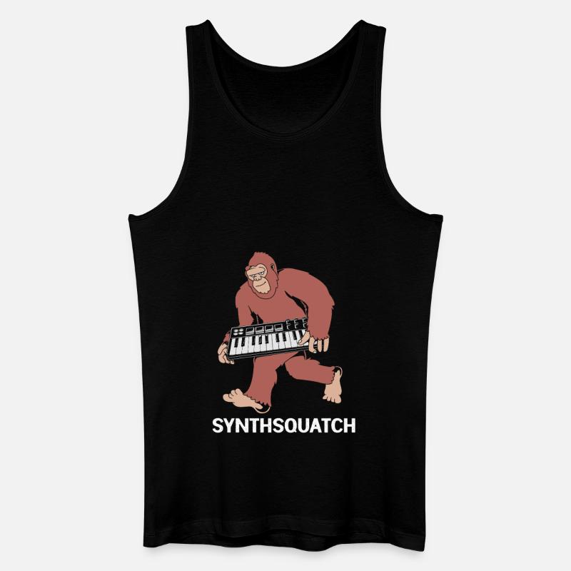 Djing Label Keyboard DJ - Männer Bio Tank Top - Schwarz