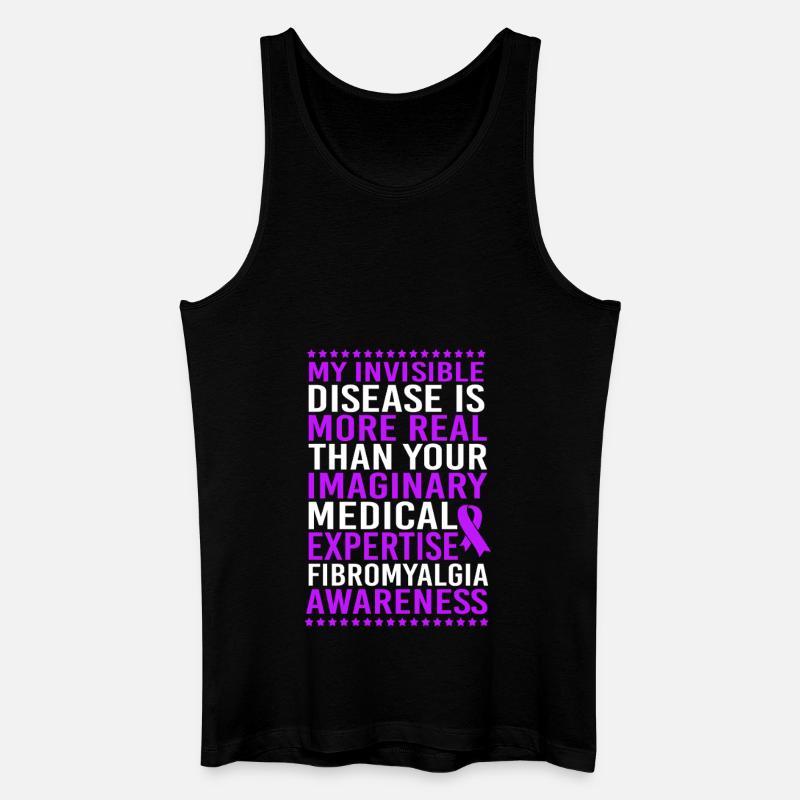 Fibromyalgie Fibro - Männer Bio Tank Top - Schwarz