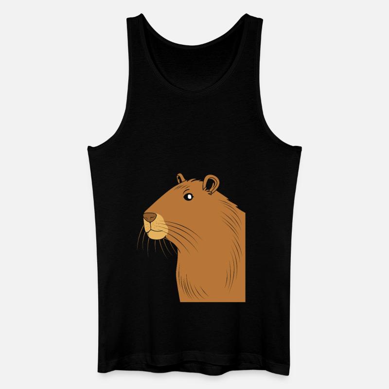 Capybara Capibara - Männer Bio Tank Top - Schwarz