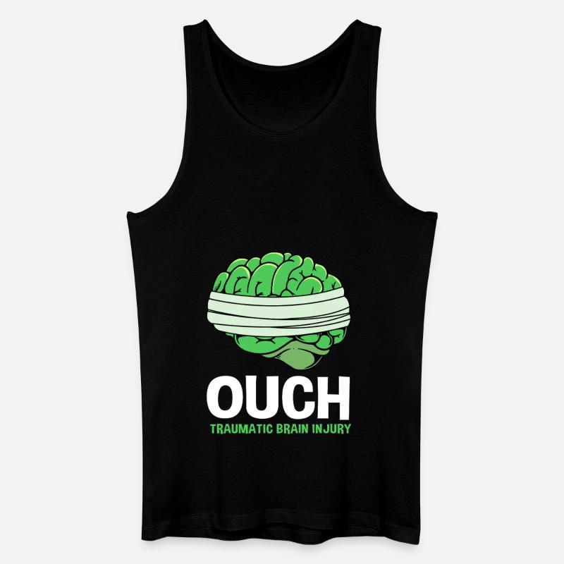 Schädel-Hirn-Trauma Schädelhirntrauma Autounfall - Männer Bio Tank Top - Schwarz