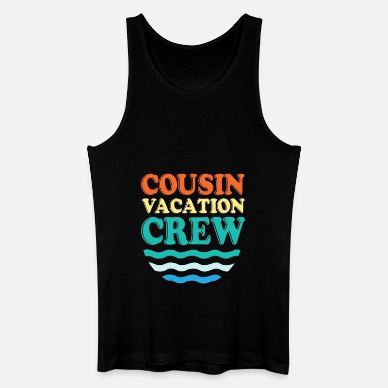 Cousin Crew - Männer Bio Tank Top - Schwarz