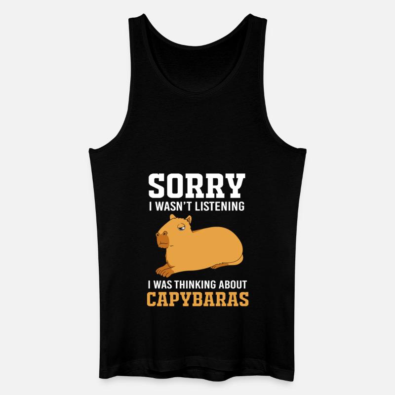 Capybara Capibara - Männer Bio Tank Top - Schwarz