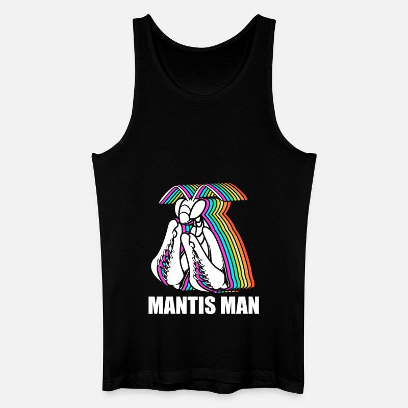 Gottesanbeter Gottesanbeterin Mantis - Männer Bio Tank Top - Schwarz