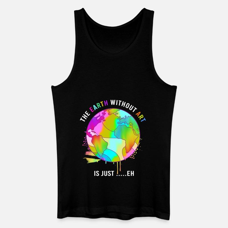 Earth Day - Männer Bio Tank Top - Schwarz