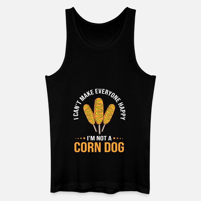 Corn Dog - Männer Bio Tank Top - Schwarz