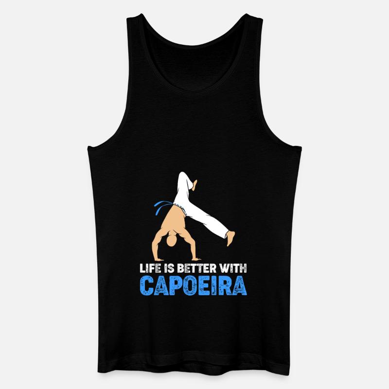 Capoeira - Männer Bio Tank Top - Schwarz