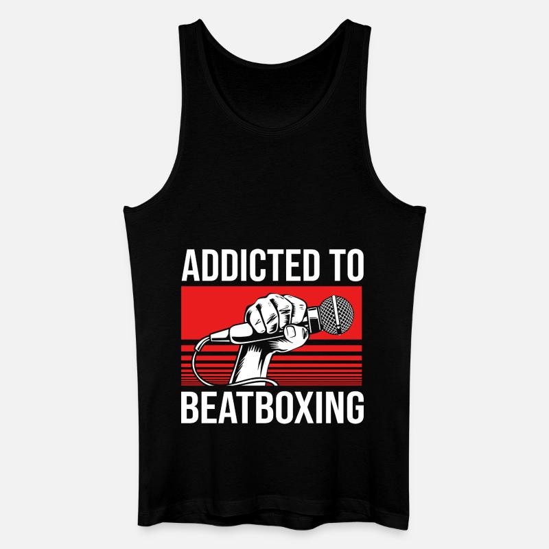 Beatbox - Männer Bio Tank Top - Schwarz