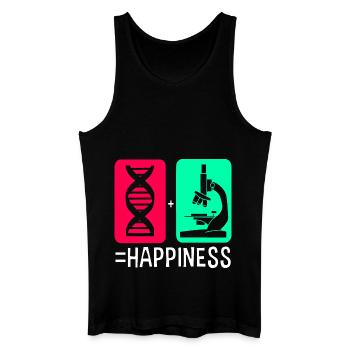 Structural formula molecule - Men’s Organic Tank Top - black - Front