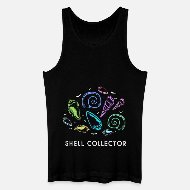 Shell collector shell - Men’s Organic Tank Top - black