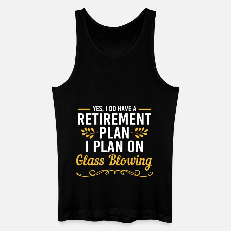 Glasbläser Glas - Männer Bio Tank Top - Schwarz
