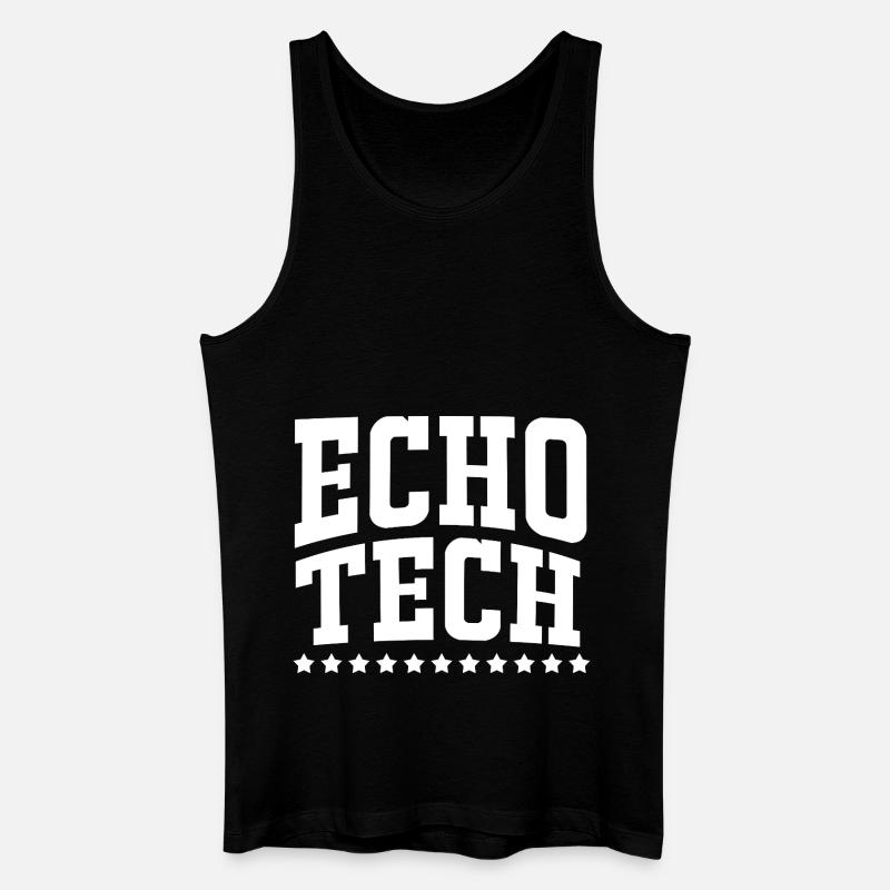 Kardiographie Kardiogramm - Männer Bio Tank Top - Schwarz