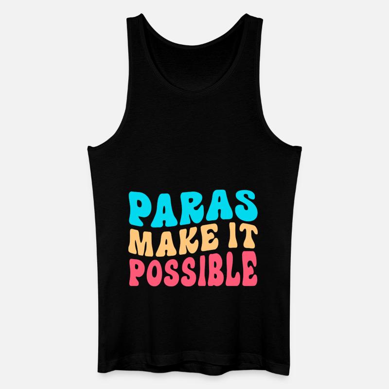 Paraprofessional Paraeducator Lehrerassistent - Männer Bio Tank Top - Schwarz