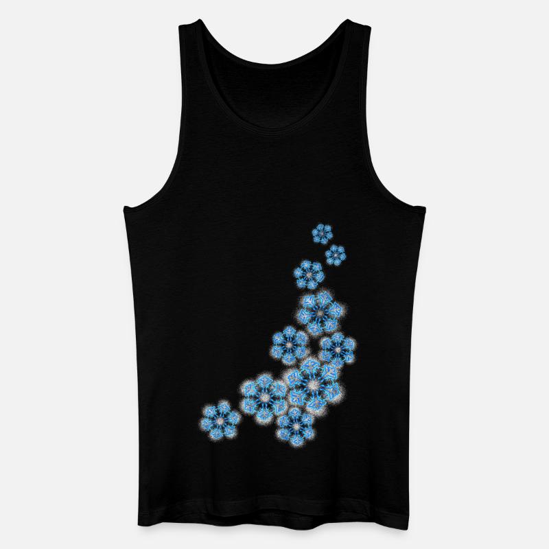 Schneeflocken - Männer Bio Tank Top - Schwarz