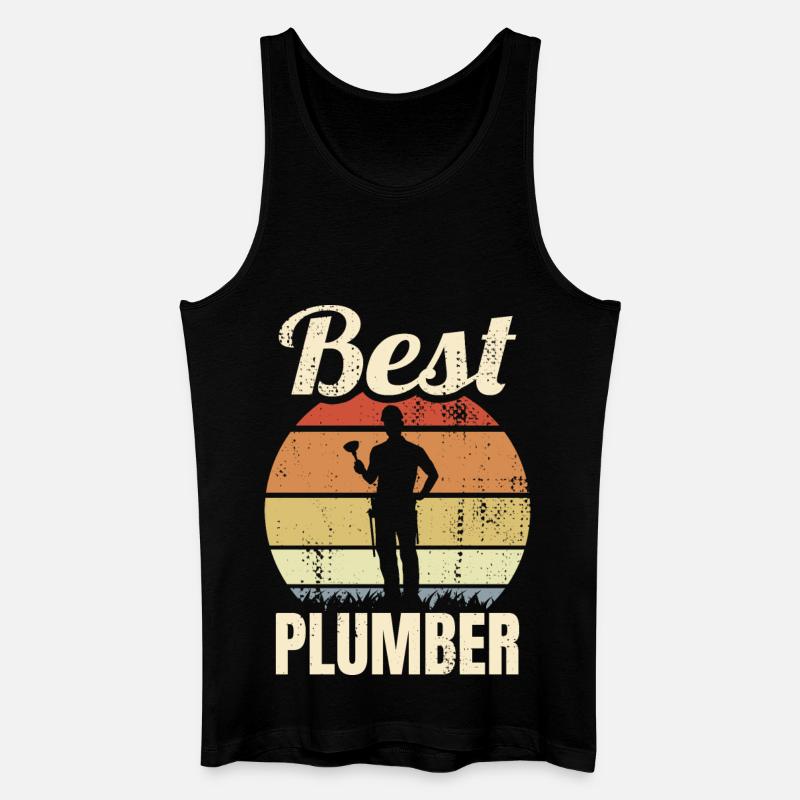 Bester Klempner - Männer Bio Tank Top - Schwarz