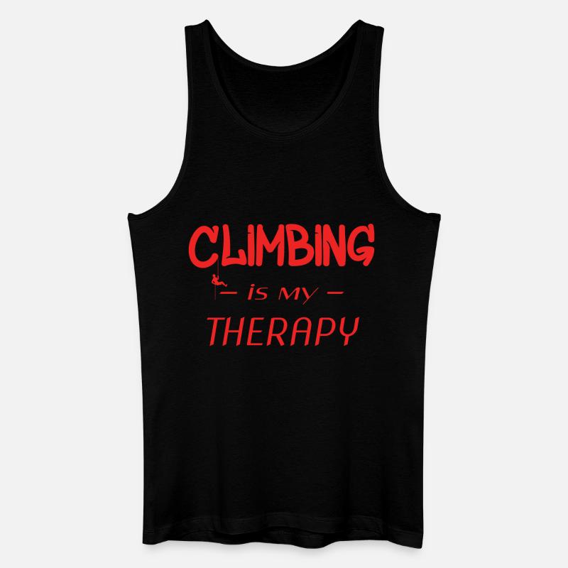 Climbing - Männer Bio Tank Top - Schwarz