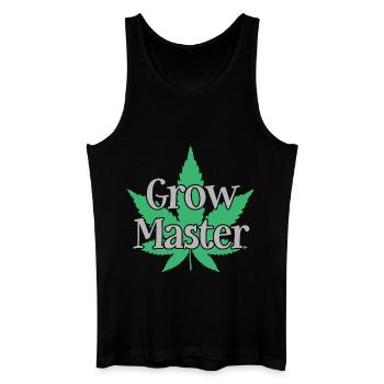 Grow Master - Cannabis - Marijuana - Marihuana - Männer Bio Tank Top - Schwarz - Vorne