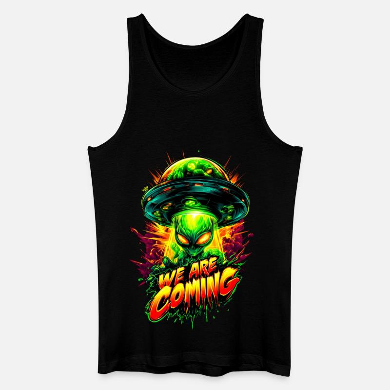 We are comming - Männer Bio Tank Top - Schwarz