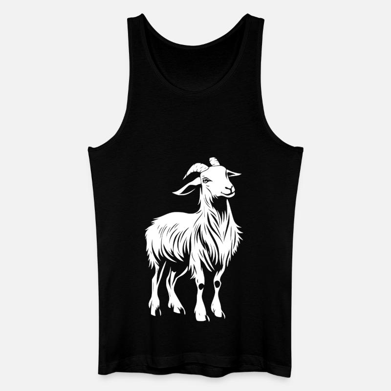 Ziege Goat - Männer Bio Tank Top - Schwarz