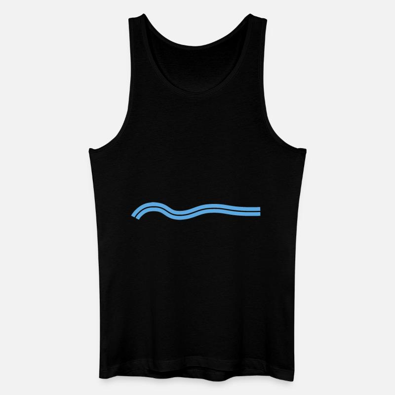 My Wave 6 - Männer Bio Tank Top - Schwarz