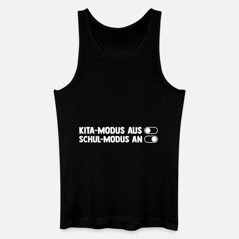 Kita Abgänger Einschulung Schulkind - Männer Bio Tank Top - Schwarz