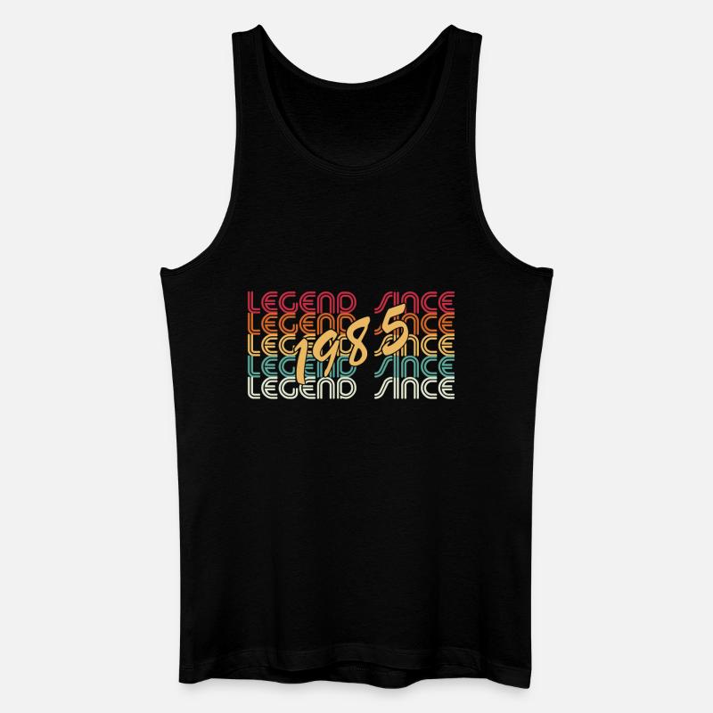 Legend since 1985 - Männer Bio Tank Top - Schwarz
