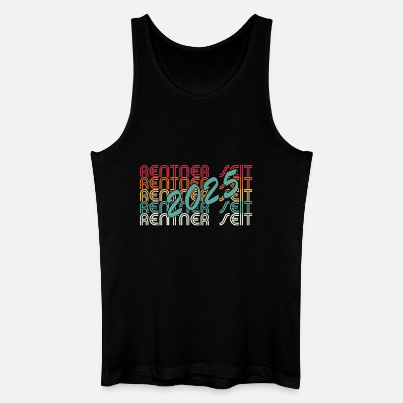 Endlich Rentner 2025 - Männer Bio Tank Top - Schwarz