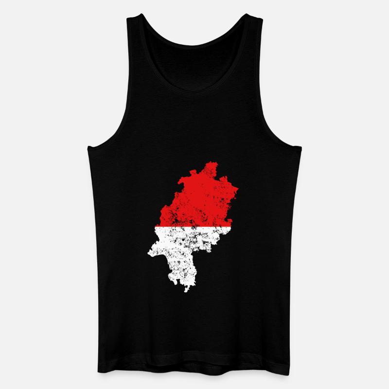 Hessen - Männer Bio Tank Top - Schwarz