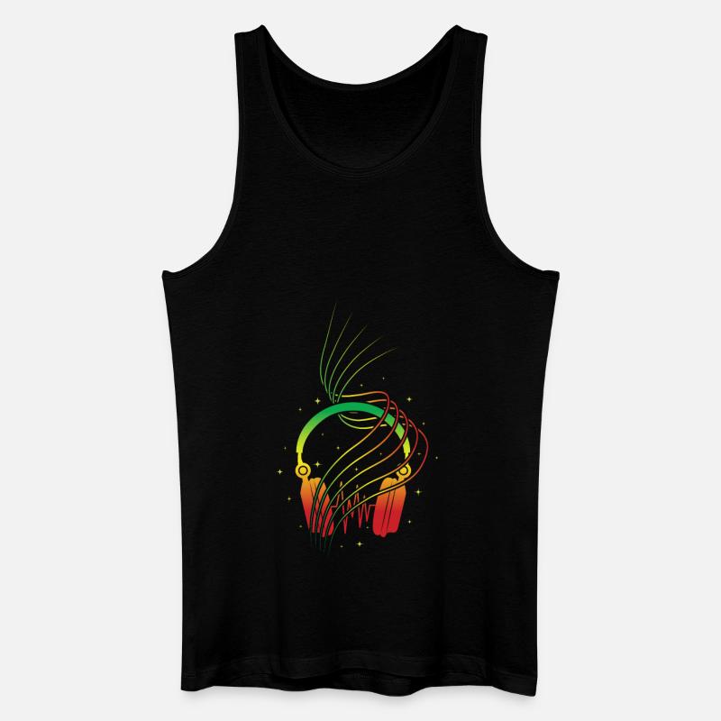 Reggae - Männer Bio Tank Top - Schwarz