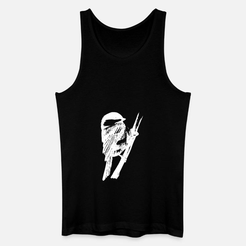 Blaumeise - Männer Bio Tank Top - Schwarz