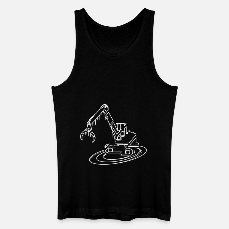 Harvester - Männer Bio Tank Top - Schwarz