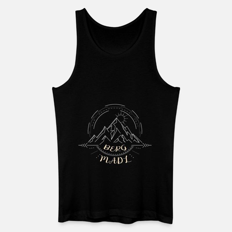 Berg Madl - Männer Bio Tank Top - Schwarz