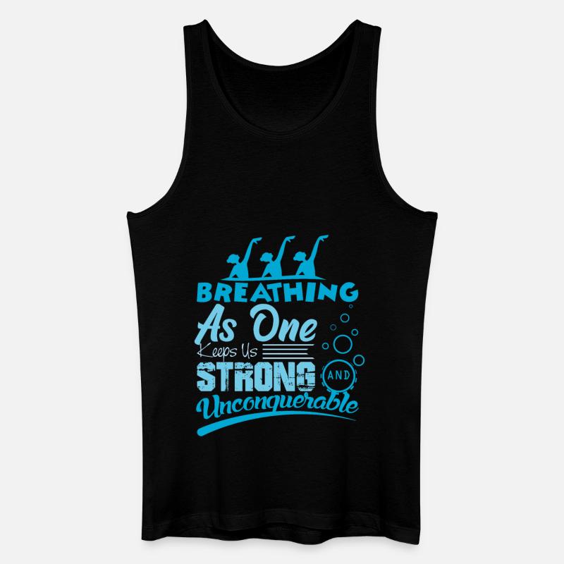 Synchronschwimmen - Männer Bio Tank Top - Schwarz