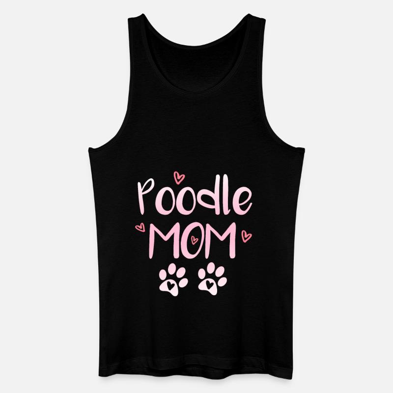Pudel Mama - Männer Bio Tank Top - Schwarz