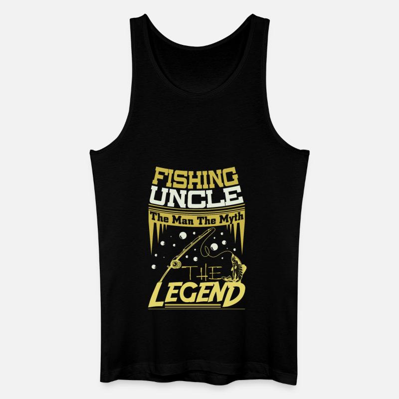 Fischer Onkel - Männer Bio Tank Top - Schwarz
