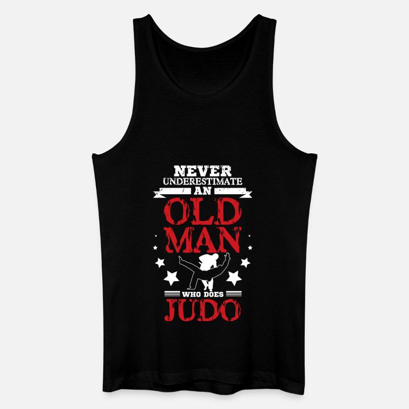 Judo Old man - Männer Bio Tank Top - Schwarz