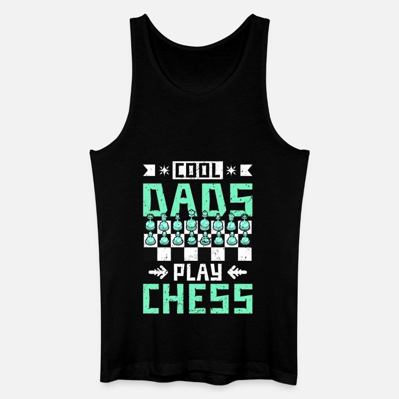 cool dads play chess - Men’s Organic Tank Top - black