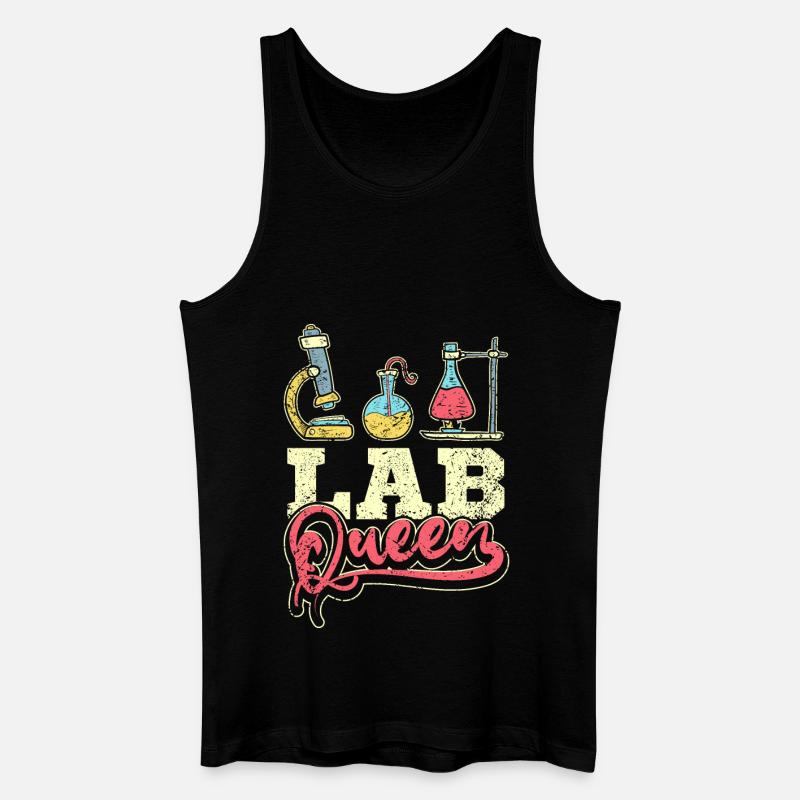 Lab queen - Männer Bio Tank Top - Schwarz