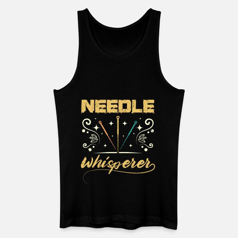 Needle whisperer acupuncturist - Männer Bio Tank Top - Schwarz