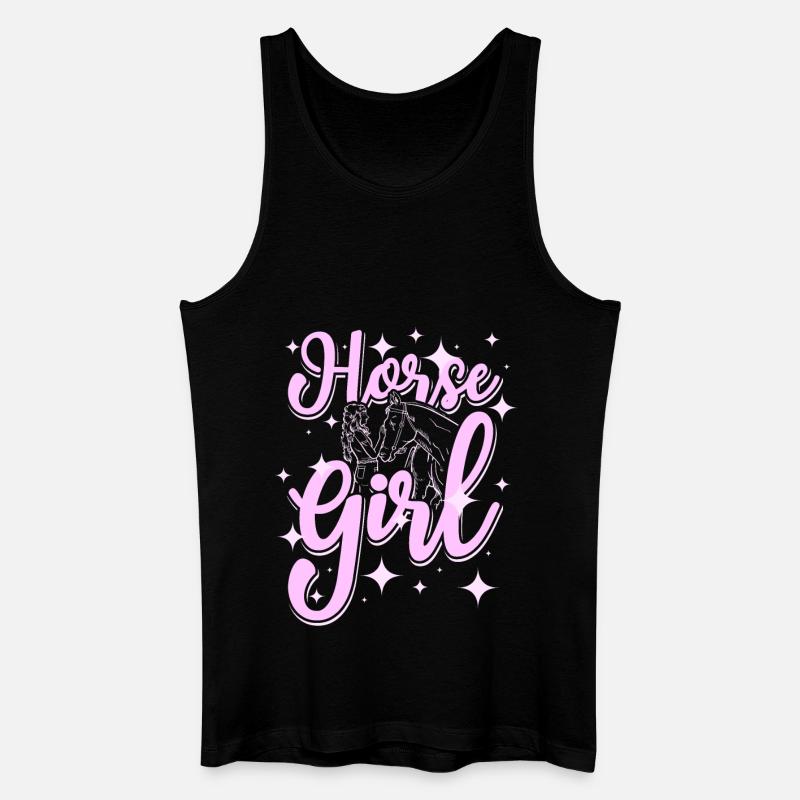 Hourse girl - Männer Bio Tank Top - Schwarz