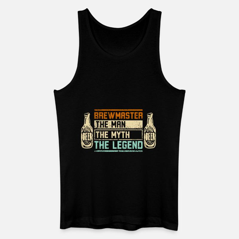 Brewmaster The man myth legend - Männer Bio Tank Top - Schwarz