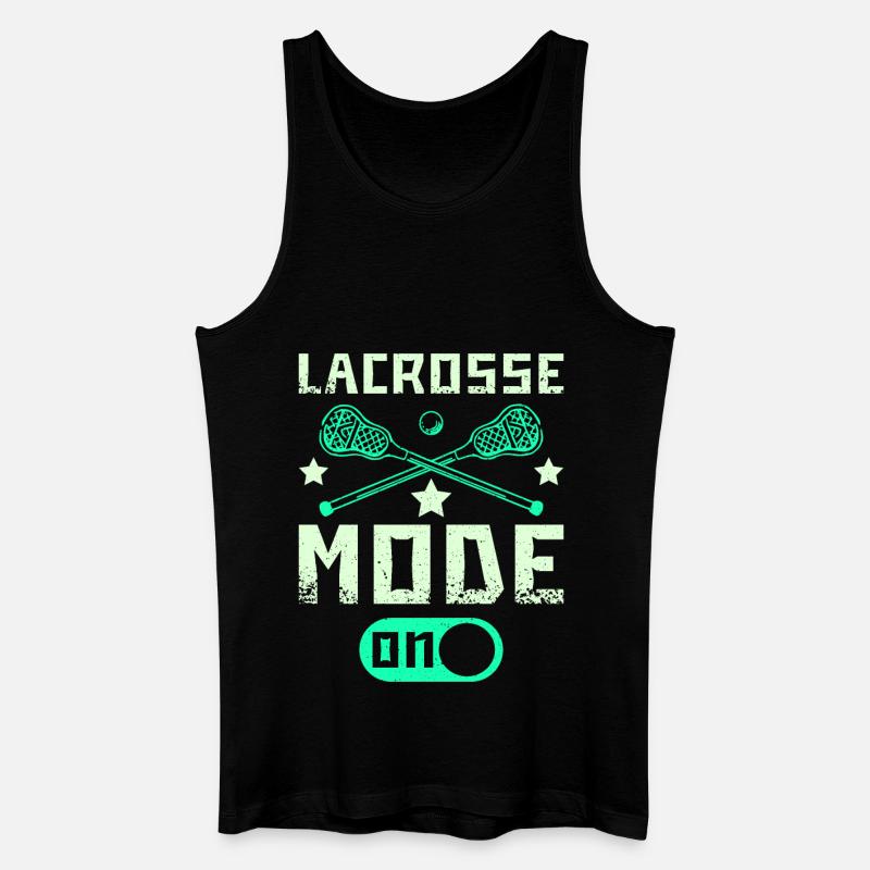 Lacrosse mode on - Männer Bio Tank Top - Schwarz