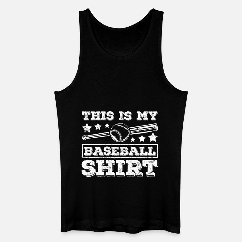 This is my baseball - Männer Bio Tank Top - Schwarz