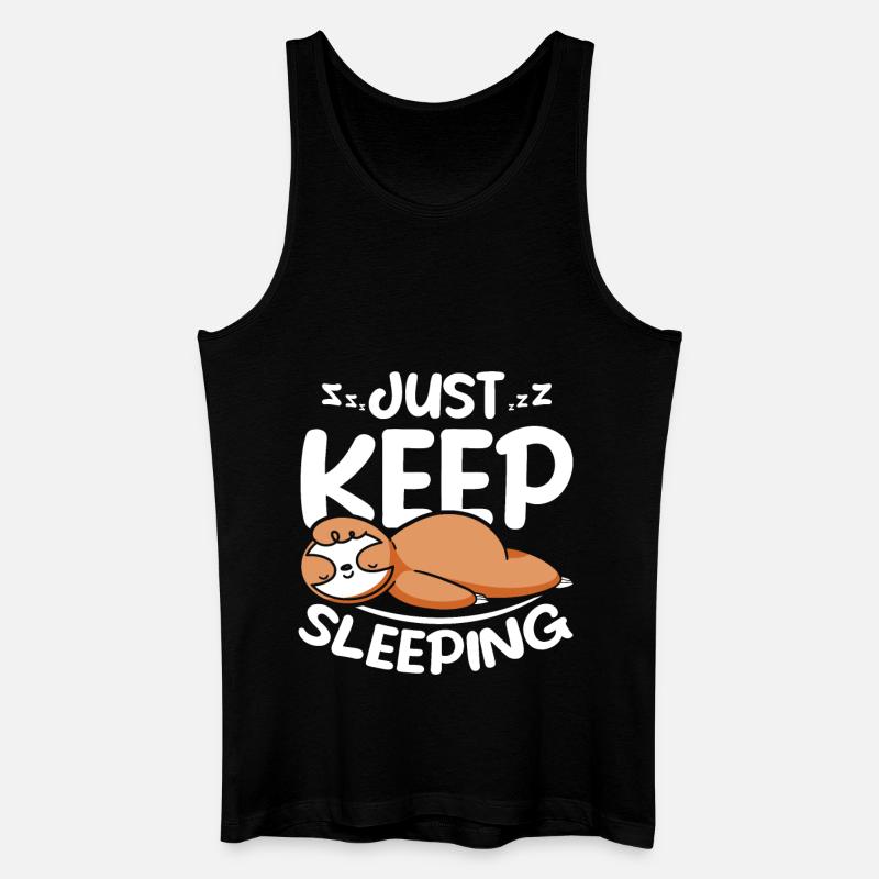 Sloth just keep sleeping - Men’s Organic Tank Top - black