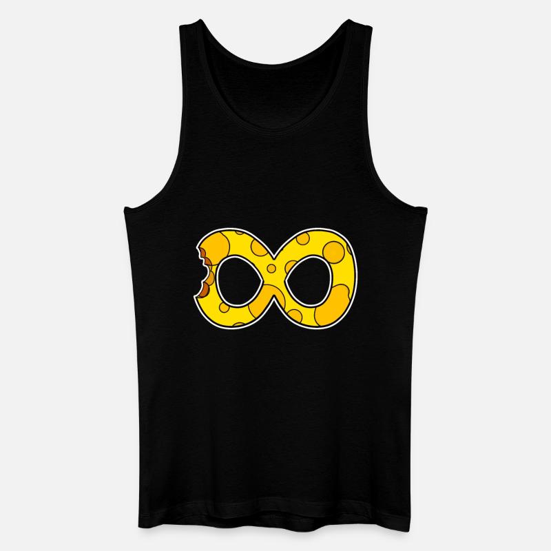 Käse Unendlich Smbol - Männer Bio Tank Top - Schwarz