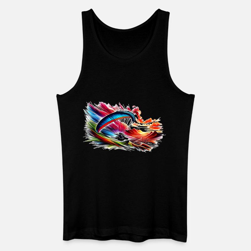 Paragleiter - Männer Bio Tank Top - Schwarz