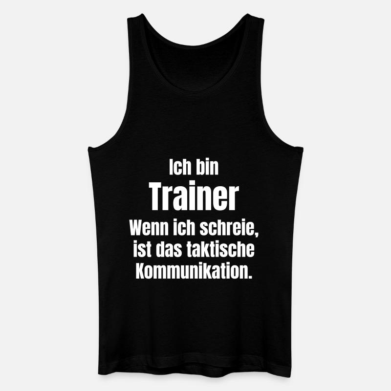 Trainer oder Übungsleiter - Männer Bio Tank Top - Schwarz