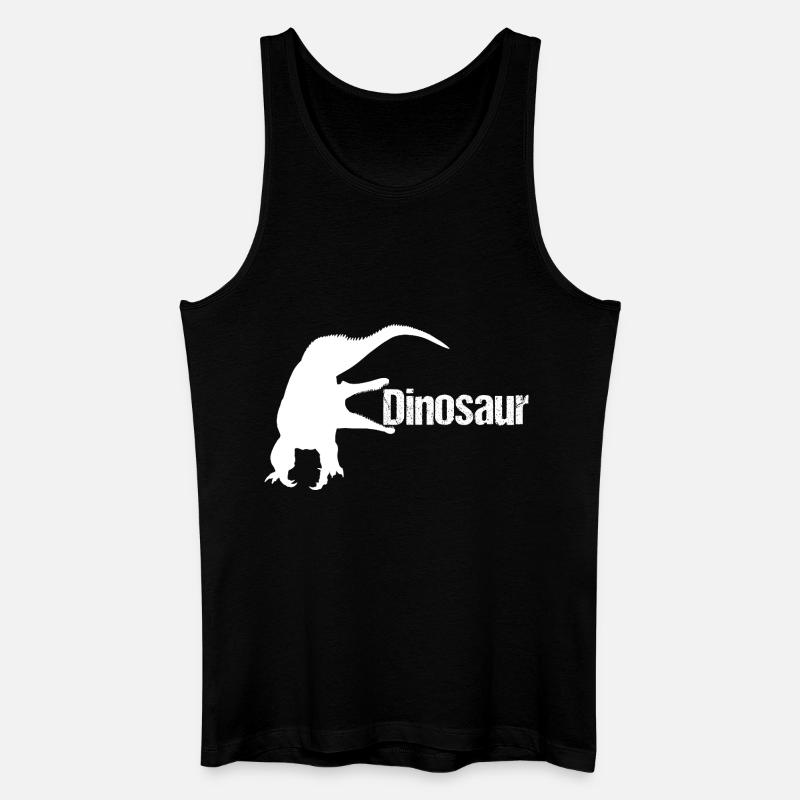 Dinosaur Echse - Dino - Männer Bio Tank Top - Schwarz